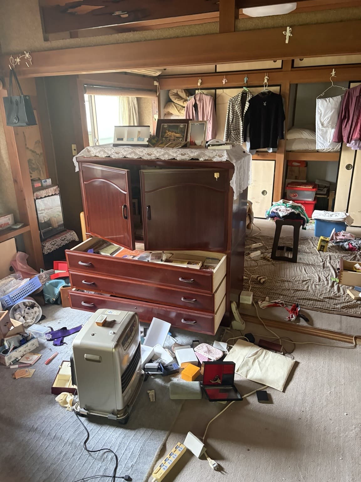 作業前の和室の様子